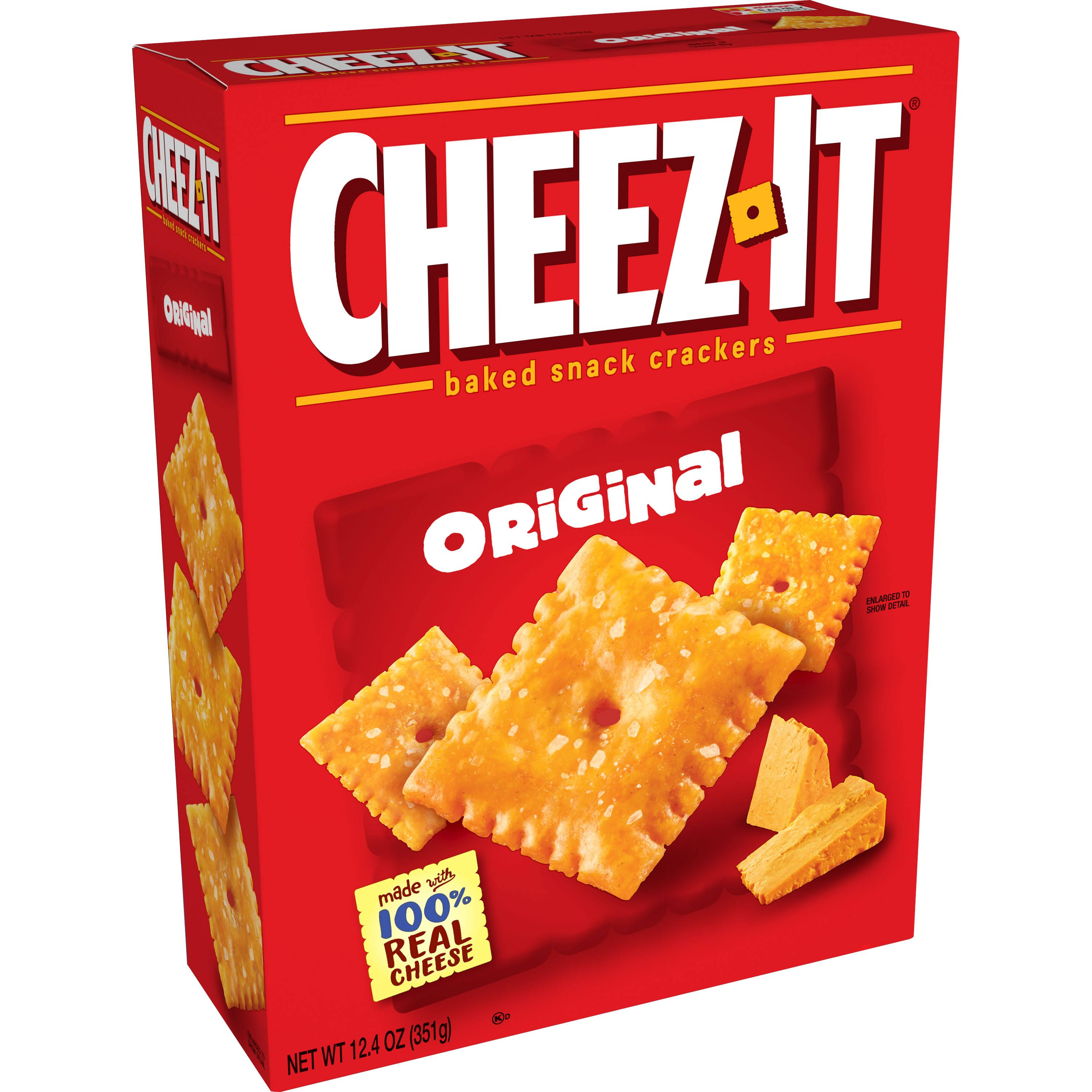 Cheez-It Baked Snack Cheese Crackers, Original - 12.4oz