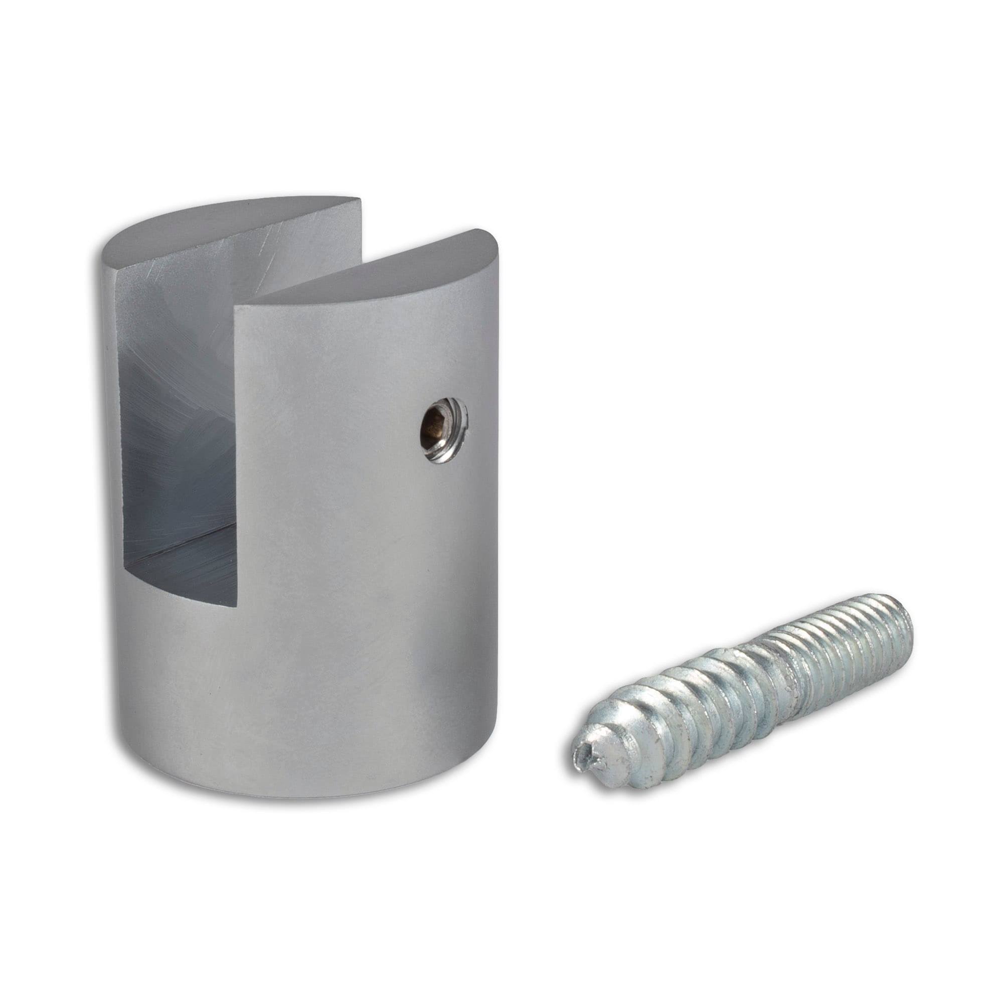 Sign Standoff Matte Chrome Finish Grip It No Drill Slotted Standoff for 1/2 inch Material Pack of 8 by Outwater