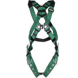 MSA Safety - 10197239 - V-FORM Harness, Stainless Steel Hardware, Back D-Ring, Tongue Buckle Leg Straps, XL