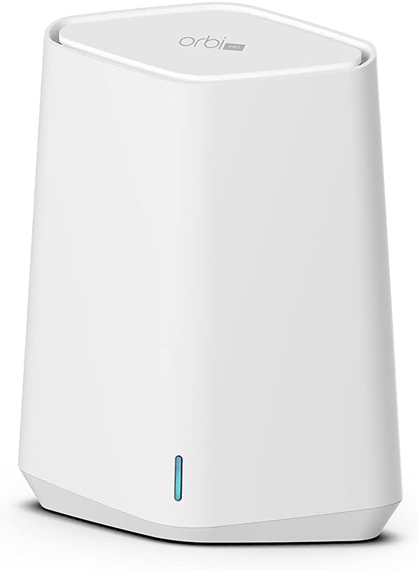 NETGEAR Orbi Pro WiFi 6 Tri-band Mesh System (SXK80) | Router with 1 Satellite Extender for Business or Home | Coverage up to 6,000 sq. ft. and 60+ Devices | AX6000 802.11 AX (up to 6Gbps) (Pack of 2)