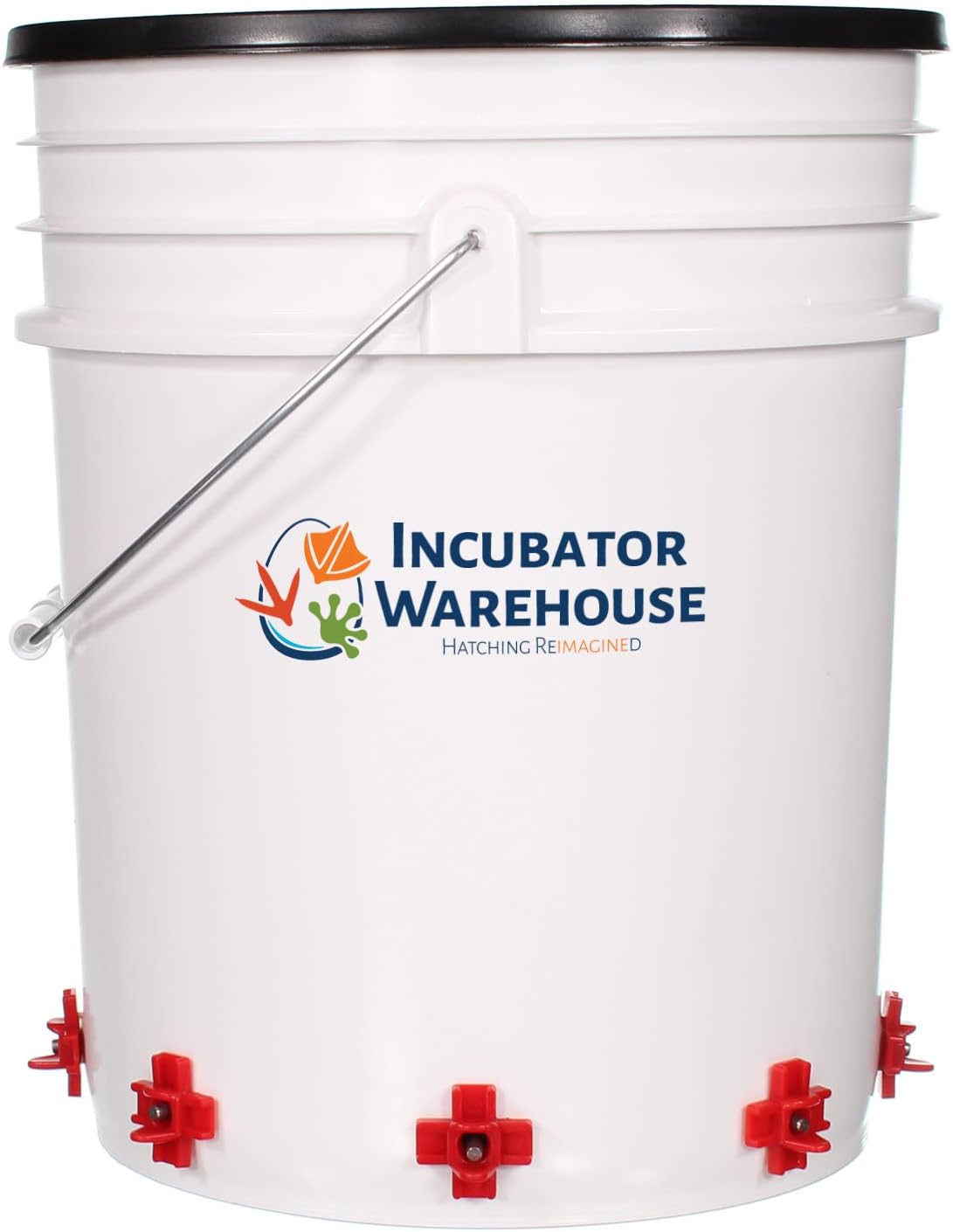 Incubator Warehouse Noble Nest 5 gal. Nipple Waterer (3 Nipple, Corner Waterer, Add Black Waterer Stand) Pack of 2