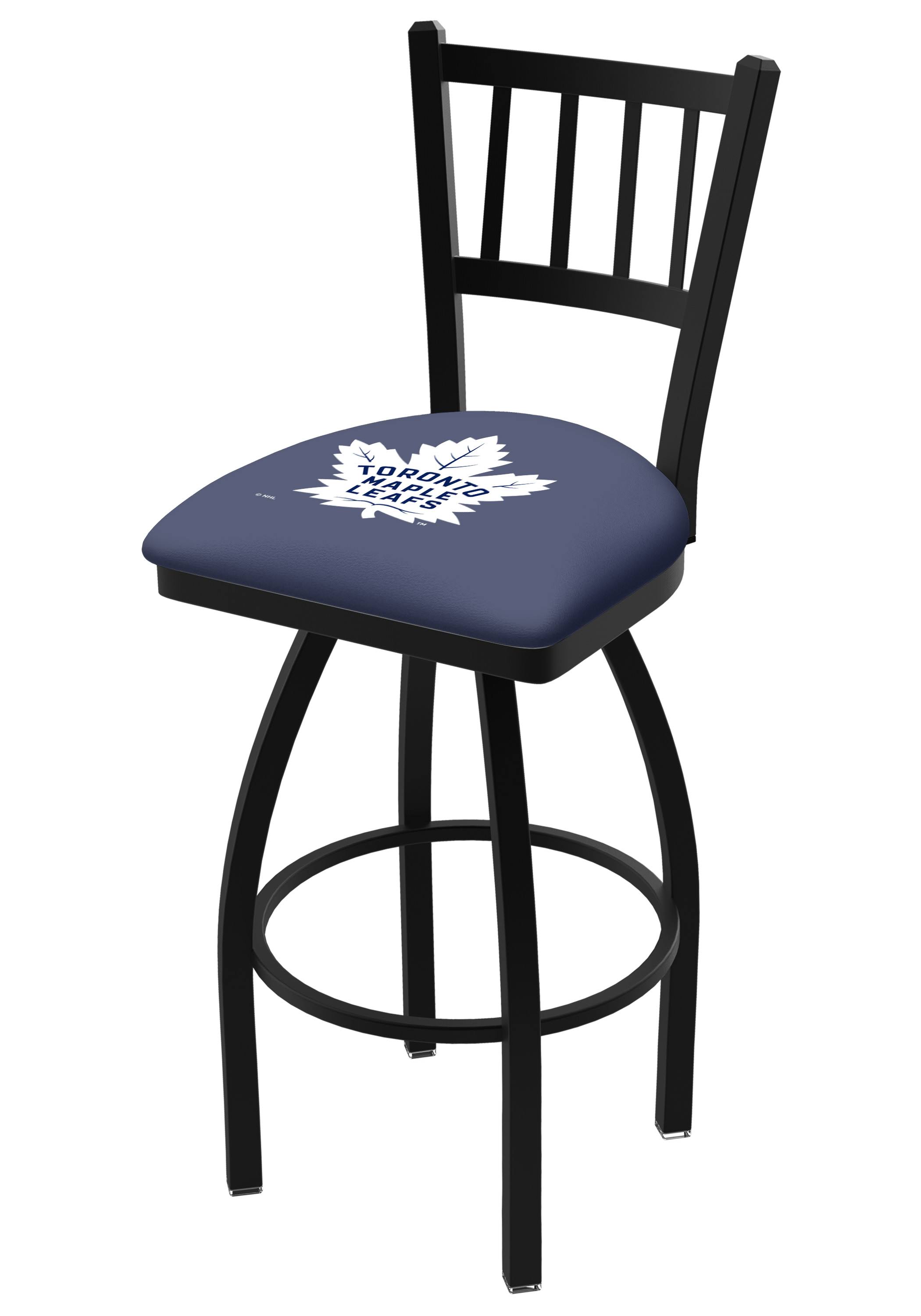 Toronto Maple Leafs HBS Jail Back High Top Swivel Bar Stool Seat Chair (30x22)