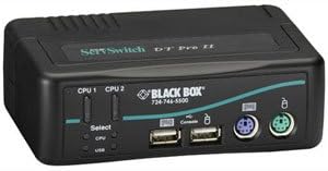 BLACK BOX CORP KV7020A SERVSWITCH DT PRO II, 2-PORT DT Pro II KVM Switch Black Box Corporation KV7020A Black Box