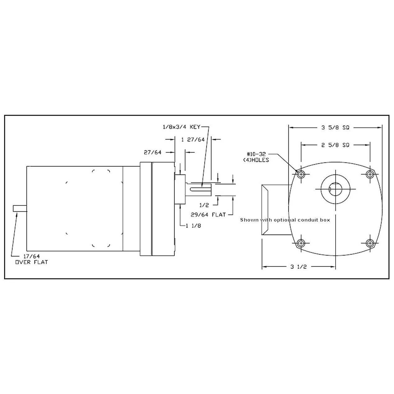 AC Gearmotor, 2.3 RPM, Open, 115V 6Z074