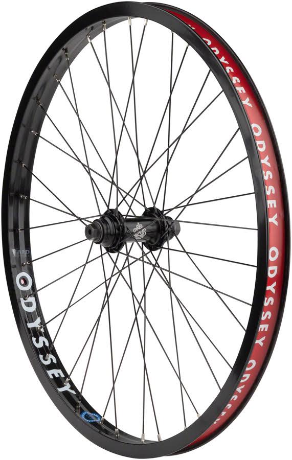 Odyssey Hazard Lite Front Wheel - 24x22 3/8x22 x 100mm Rim Brake Black Clincher