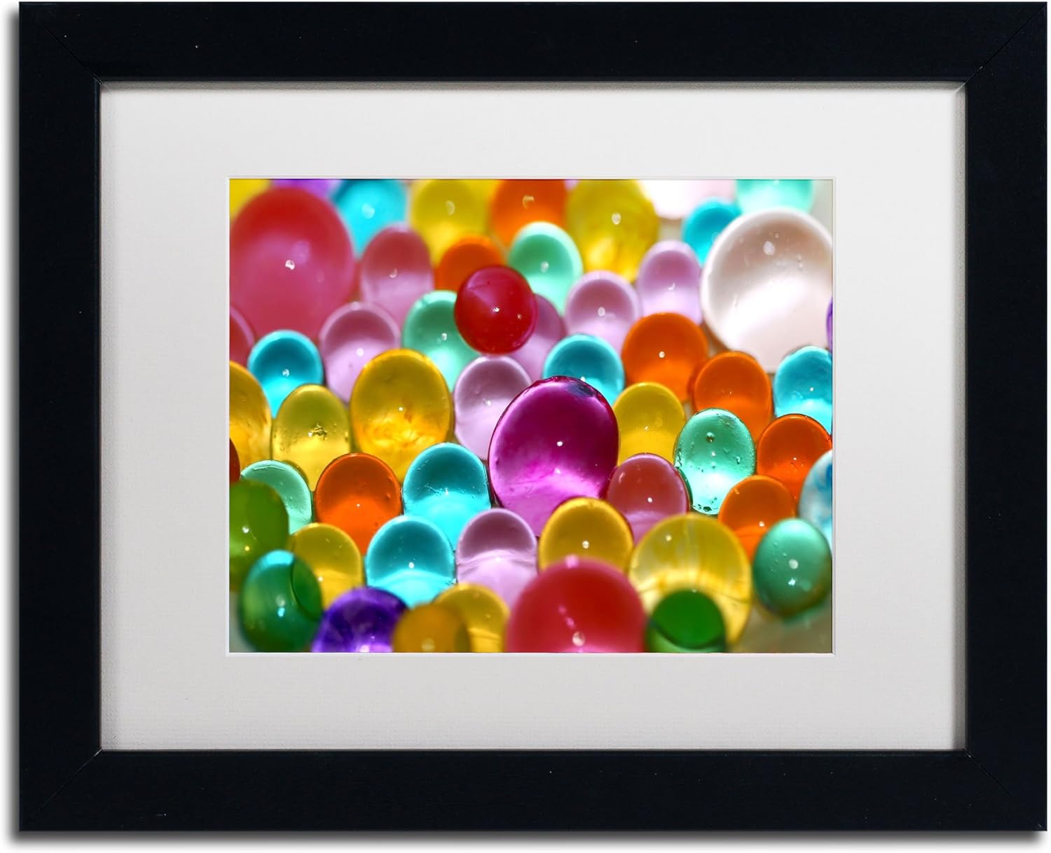 Festival of Colors Artwork Beata Czyzowska Young in White Matte and Black Frame, 11 by 14-Inch Pack of 2