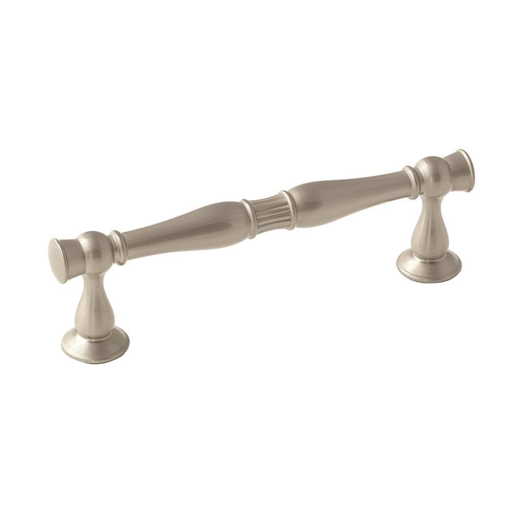 Amerock Crawford 3-3/4 in. (96 mm) Satin Nickel Cabinet Drawer Pull (10-Pack)