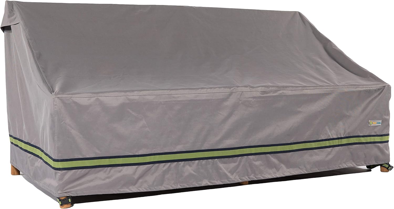 Duck Covers Soteria Waterproof 54 Inch Patio Loveseat Cover Pack of 2