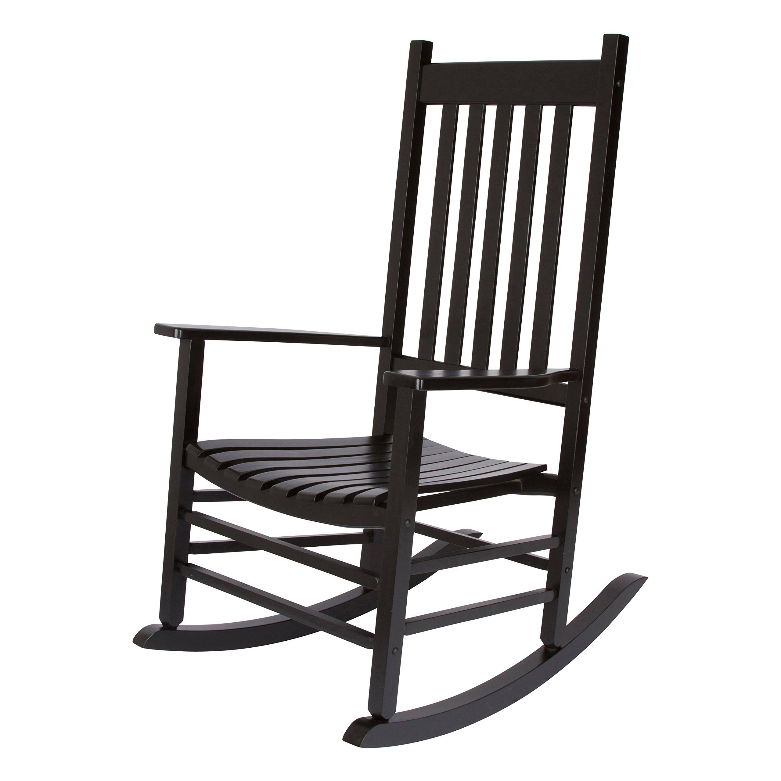Shine Company Vermont Porch ROCKER, Black