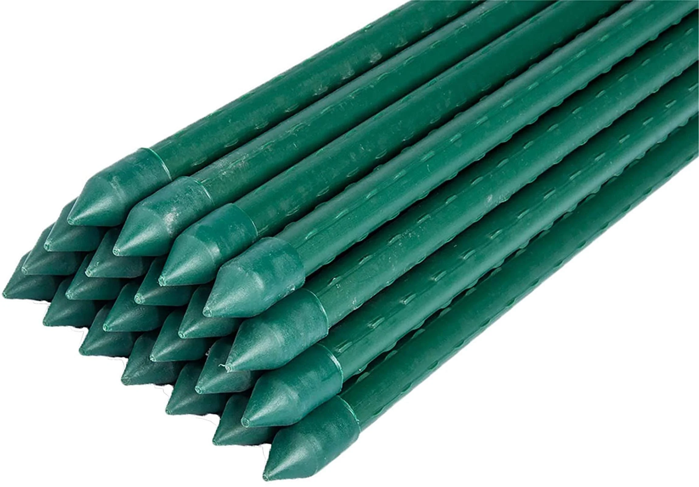 Tingyuan Garden Stakes 72 Inches Steel Plant Stakes, Pack of 25