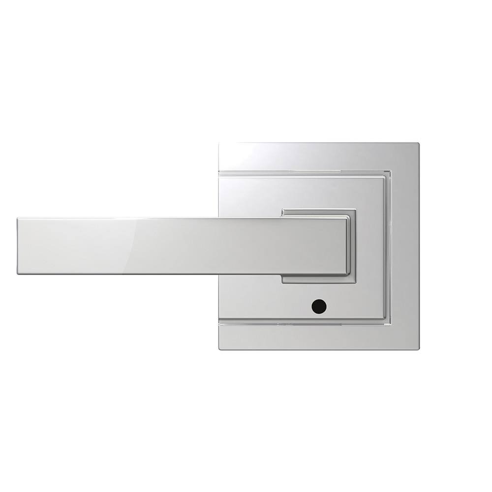 Schlage FC21-NBK-ULD Custom Northbrook Passage u0026 Privacy Door Lever Set with Upland Trim - Bright Chrome