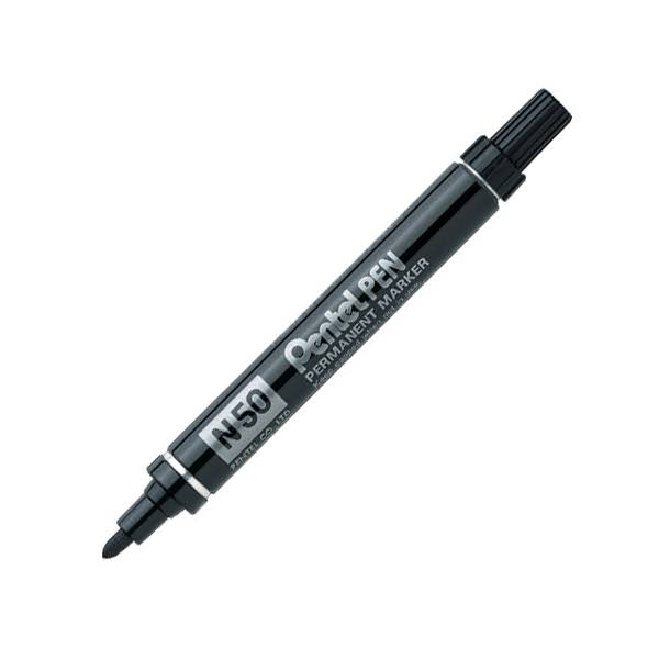 Pentel N50 Bullet Point Marker - Orange (Pack of 12)