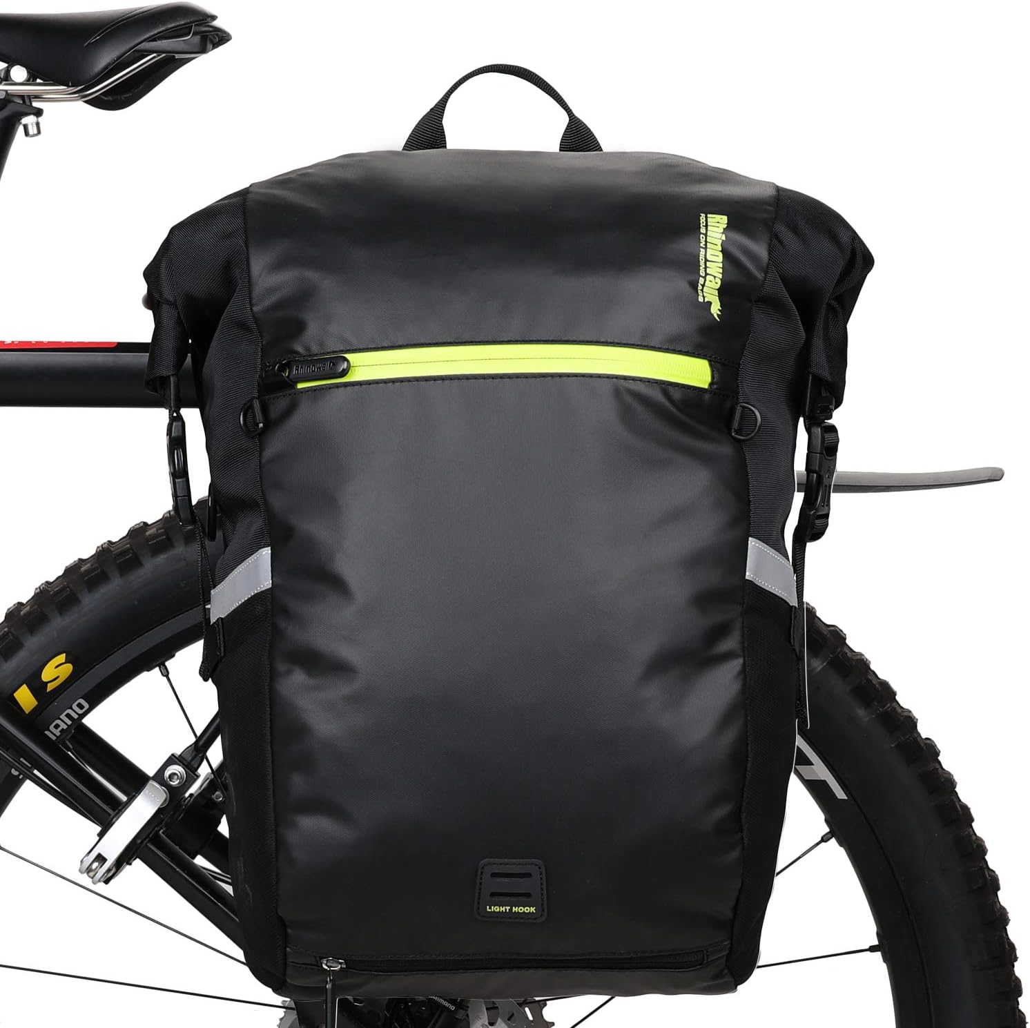 Rhinowalk Bike Bag Waterproof Pannier Backpack Convertible - 2 in 1 Bicycle Saddle Bag Shoulder Bag Laptop Pannier Professional Cycling Accessories