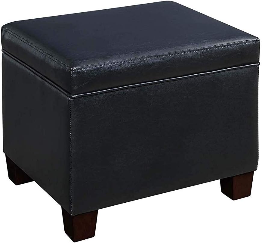Convenience Concepts Madison Storage Ottoman, Espresso Pack of 2