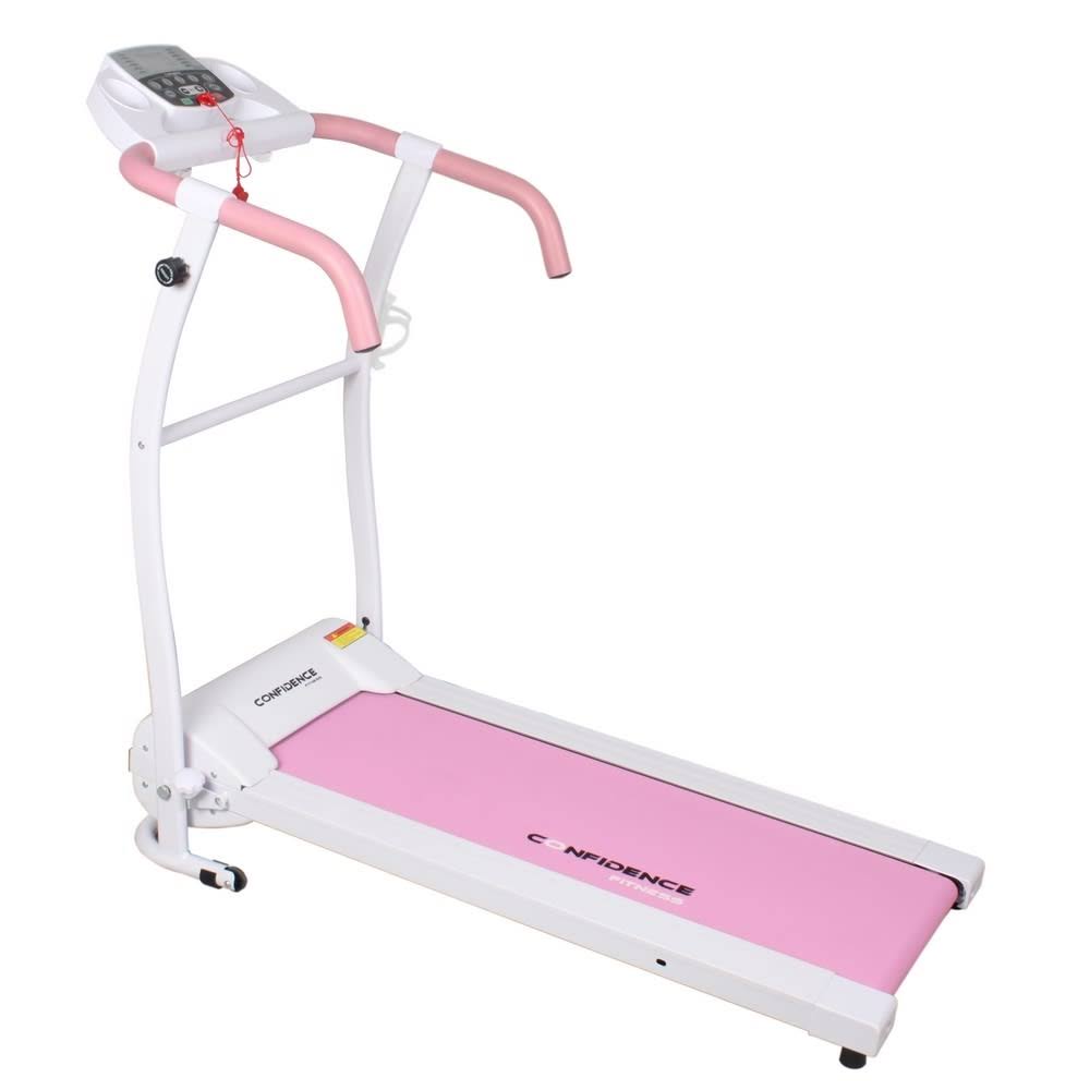 Confidence TP-1 Electric Treadmill Folding Motorised Running Machine Pink