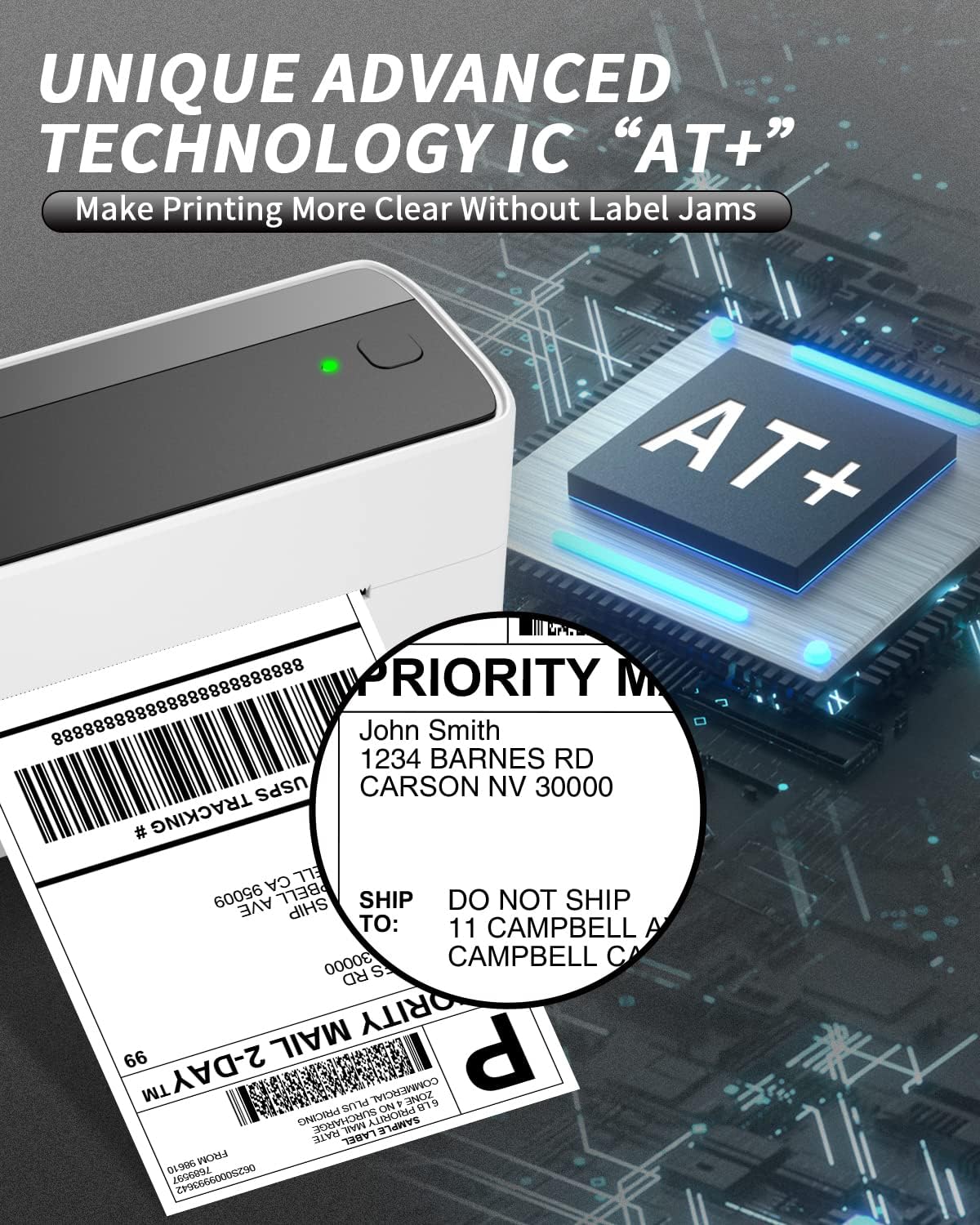 Phomemo Bluetooth Thermal Label Printer for Labeling, Wireless 4x6 Shipping Label Printer for Shipping Packages, Phone Printer Compatible with UPS, Ebay, Etsy, Amazon, Poshmark, Paypal, Shopify, USPS