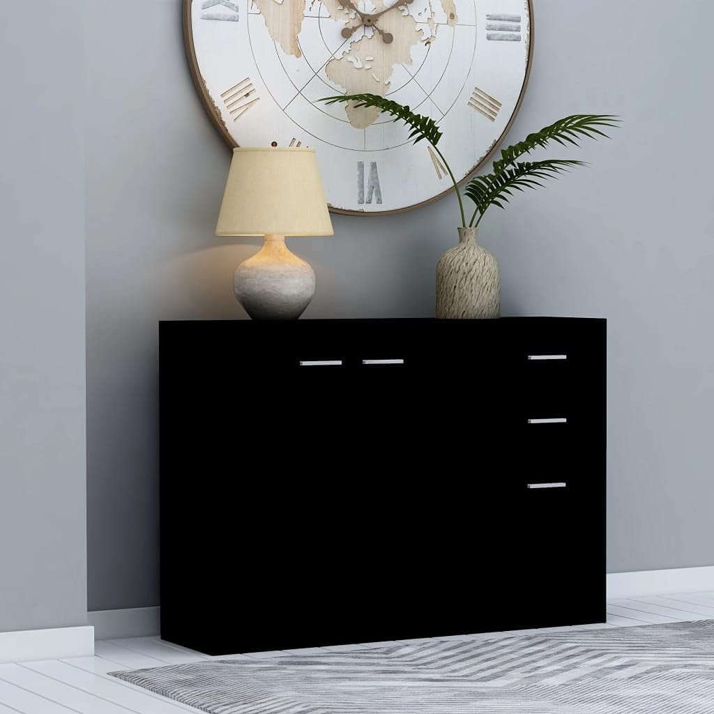 Side Cabinet Modern Sideboard Storage Cabinet with 3Drawers &2Doors, Home Living Room Console Table Multi Use Bedside Cabinet, 41.3