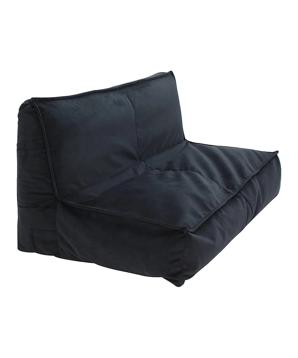 Mainstays Soft Lounge Loveseat, Black