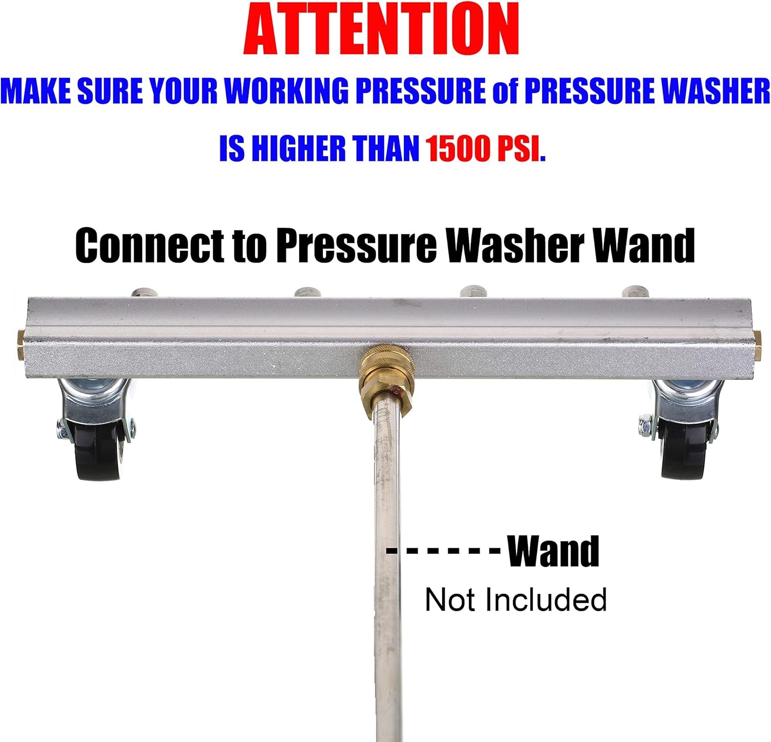 M MINGLE Pressure Washer Water Broom, 13 Inch Power Washer Cleaner, Sweep Driveway, Sidewalk, Deck, 4000 PSI Pack of 2