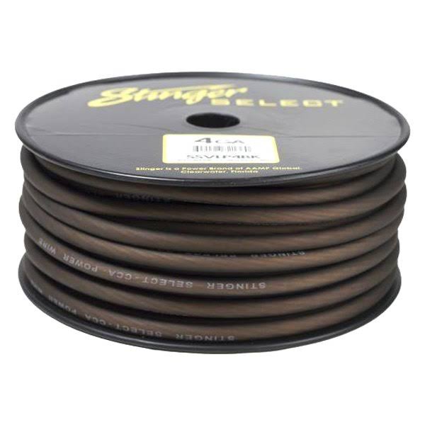 Stinger SSVLP4BK 100 ft. VL 4 Gauge Power Wire Matte Black