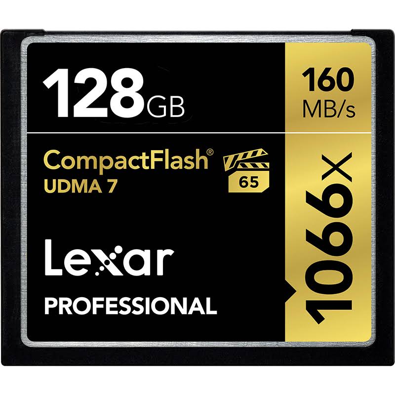 Lexar 1066x 128GB 160MB/s Professional CompactFlash Memory Card