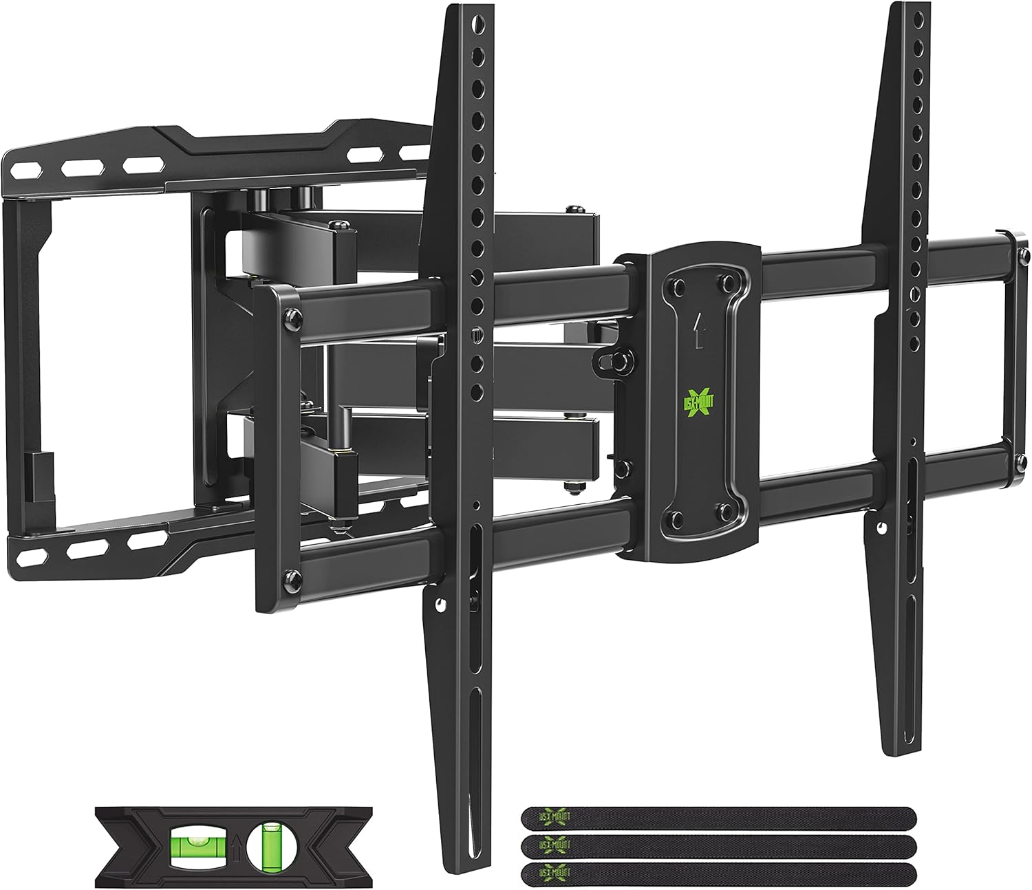 USX MOUNT Full Motion TV Wall Mount Swivel and Tilt for Most 37-75 inch TV, Up to 132lbs, TV Mount with Dual Articulating Arms Extension, Wall Mount TV Bracket Max VESA 600x400mm, 16
