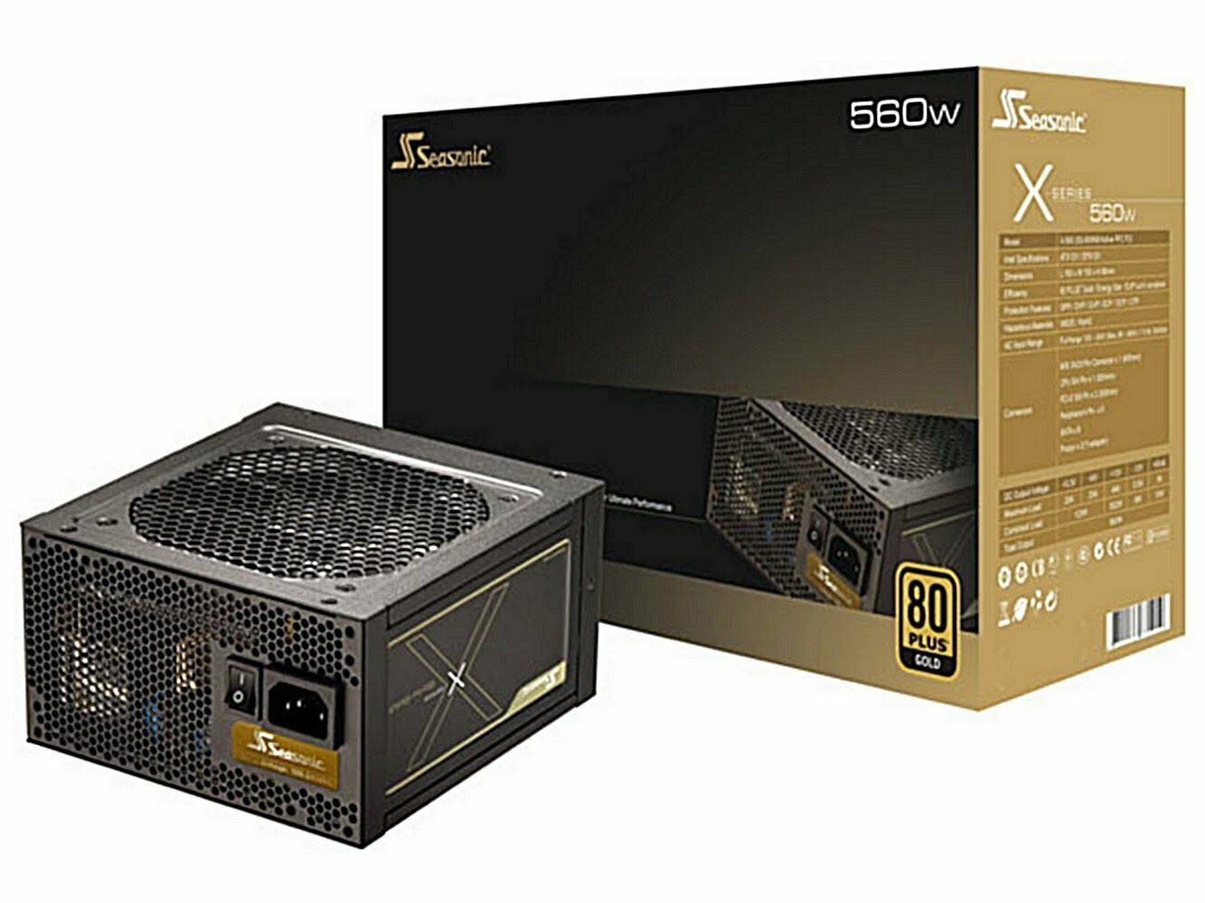 Seasonic x Series X-560 80 Plus Gold Power Supply (ss-560km Active PFC F3)