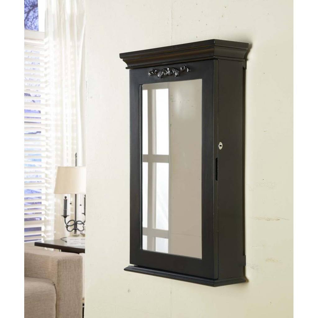 Nathan Direct Morris Wall Armoire with Lock - Black
