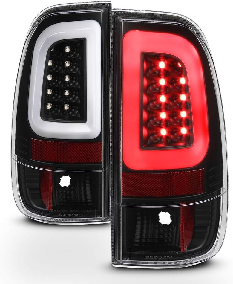 ACANII - For Red 2008-2016 Ford F250 F350 F450 F550 Lumileds LED Tube Tail Lights Lamps Taillamp Driver Passenger Side
