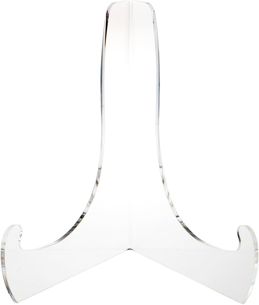 Plymor Clear Acrylic 60-Degree Angle Easel with Deep Support Ledges, 12