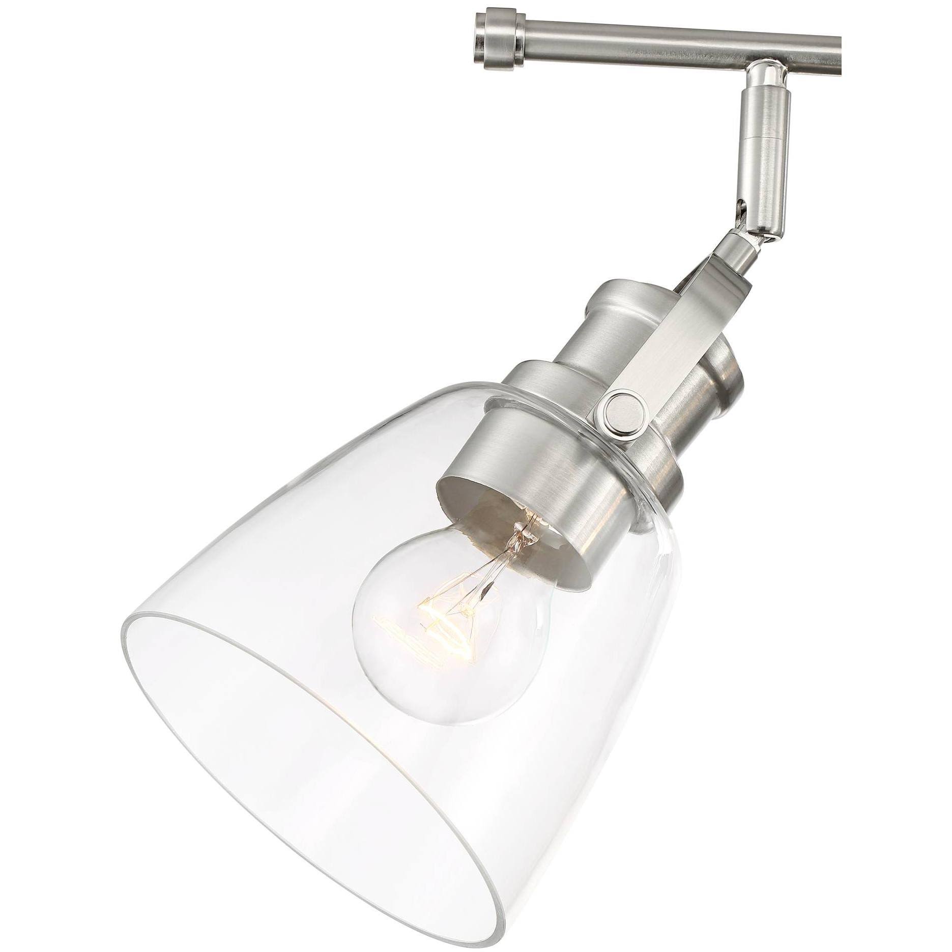 Possini Euro Design Possini Euro Kalen 4-Light Brushed Nickel Track Fixture