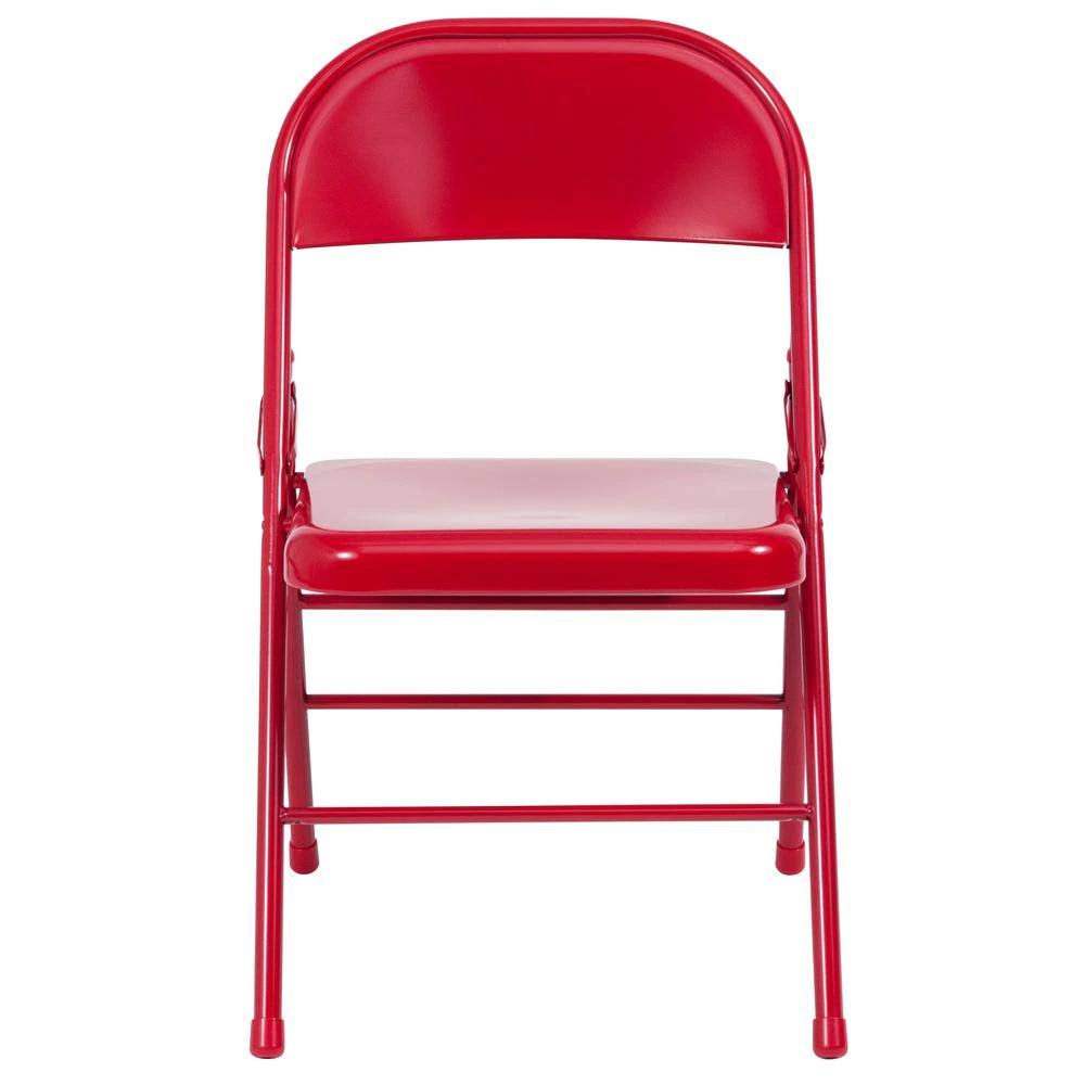 Flash Furniture Red Metal Folding Chair (4-Pack)