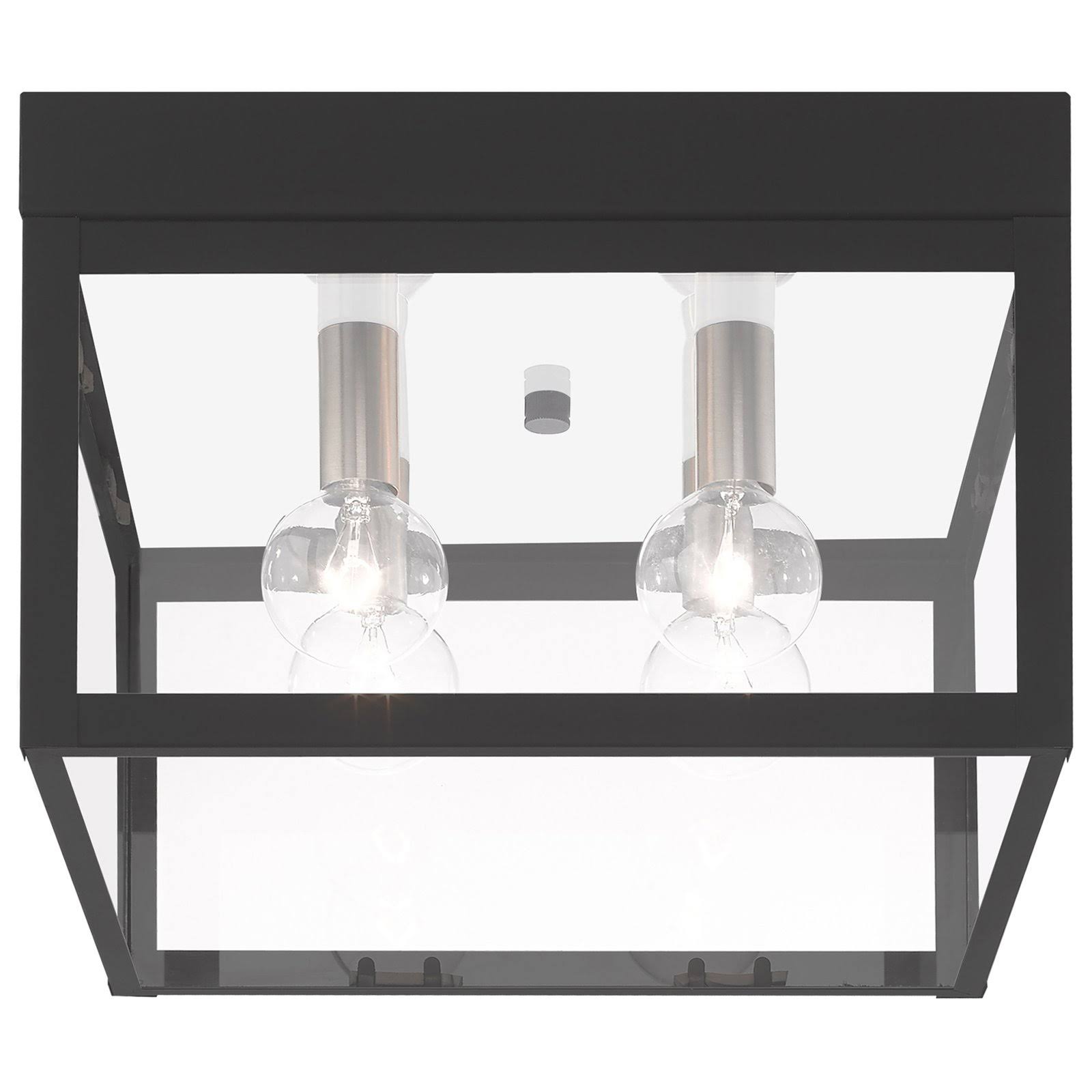 Livex Lighting 20589-04 Black Nyack 4 Light Outdoor Ceiling Mount
