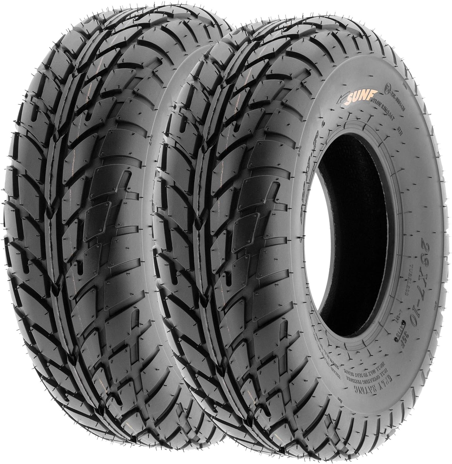 Set of 4 SunF A021 TT Sport ATV UTV Flat Track Tires 19x6-10 Front & 20x10-9 Rear, 6 PR, Tubeless