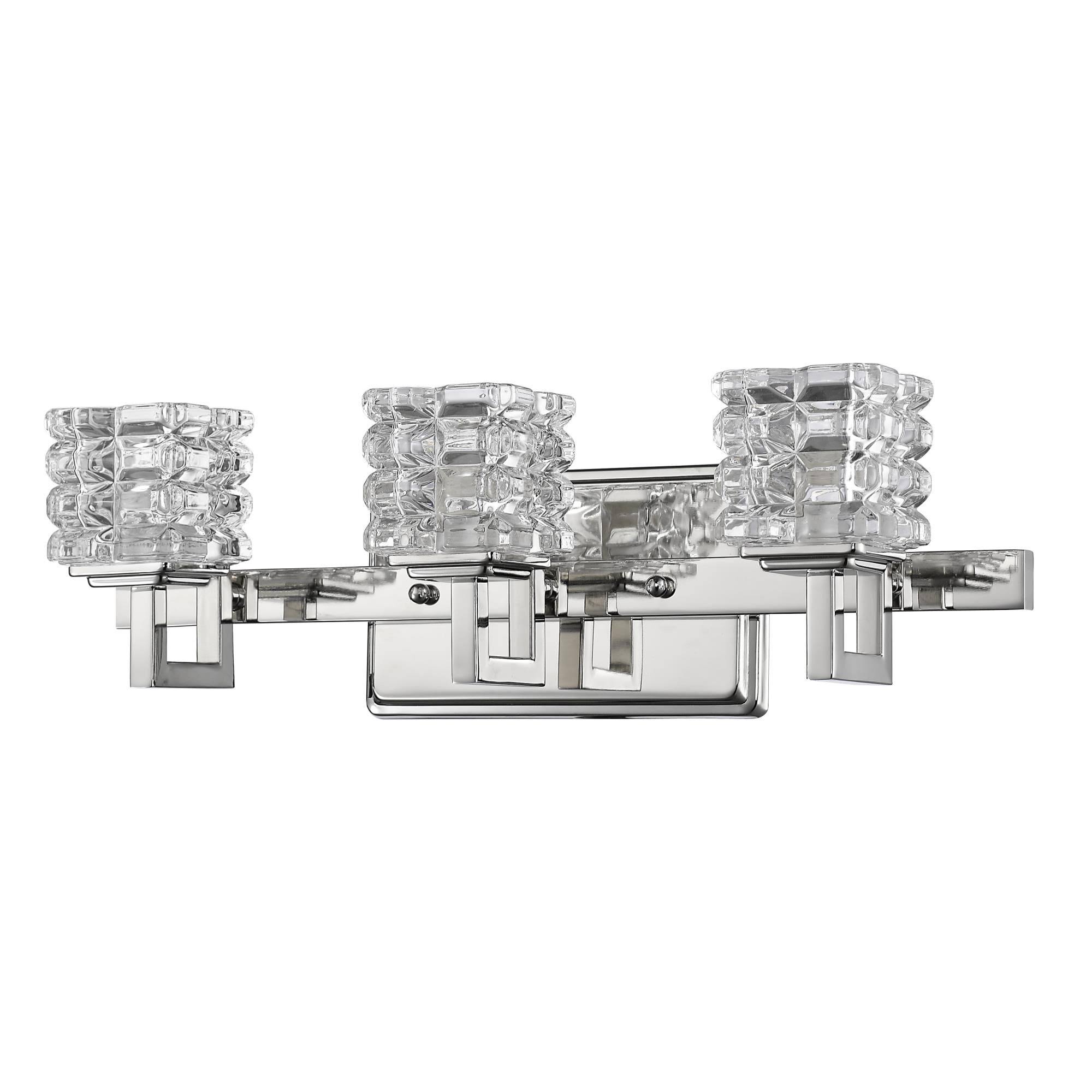 Acclaim Lighting Coralie 3-Light Vanity Light; Polished Nickel
