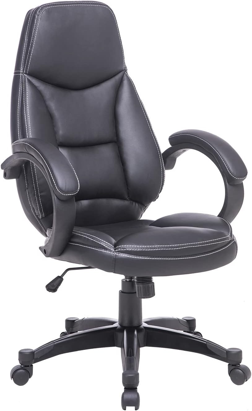 Rottnen ErgoRo Ergonomic Office Chair-Rolling Desk Chair with 3D Adjustable Armrest & Memory Foam Armrest Pads, 3D Lumbar Support, Executive Office Chair, Gaming Chair, Mesh Computer Chair(Black)