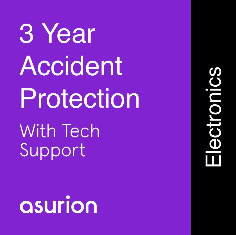 ASURION 3 Year Portable Electronic Accident Protection Plan with Tech Support $400-449.99 Pack of 2