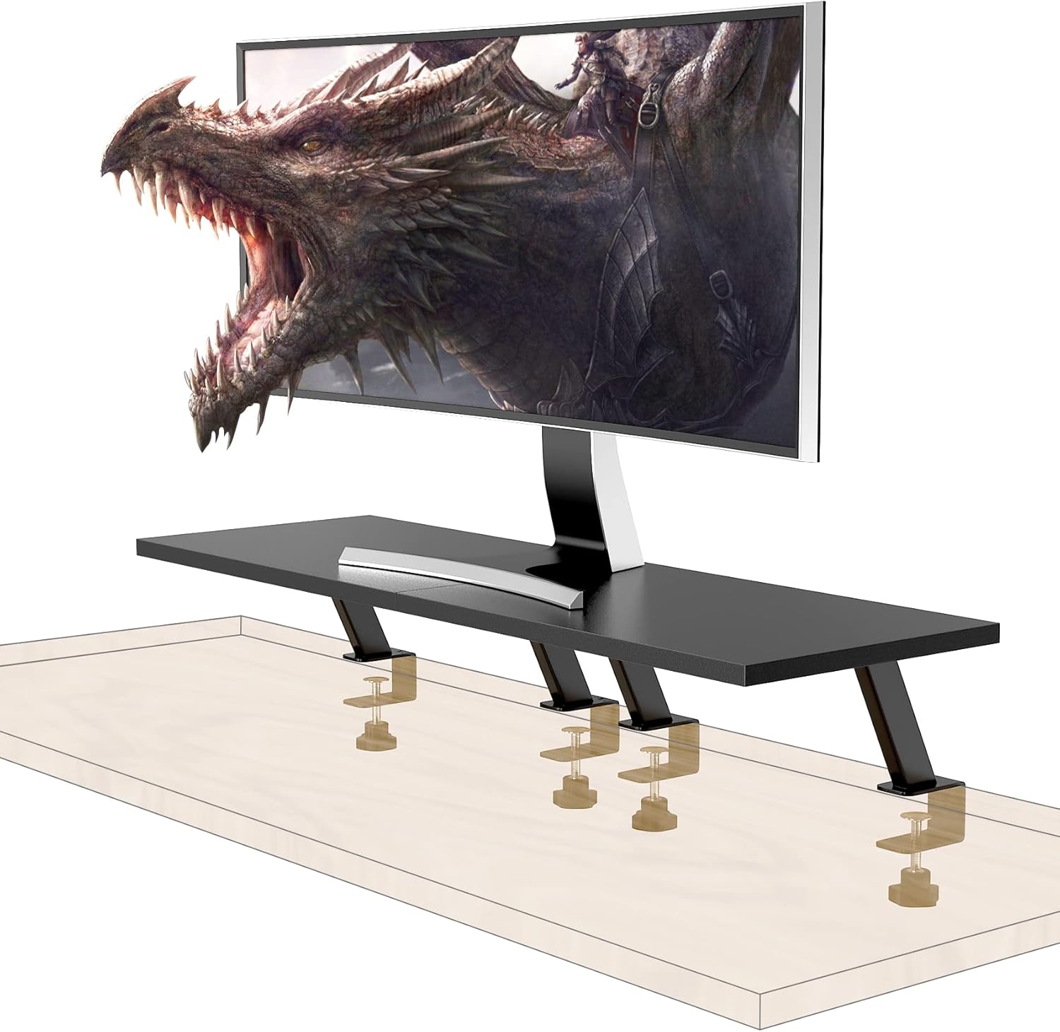 Gome Monitor Stand for Computer Screens Pack of 2