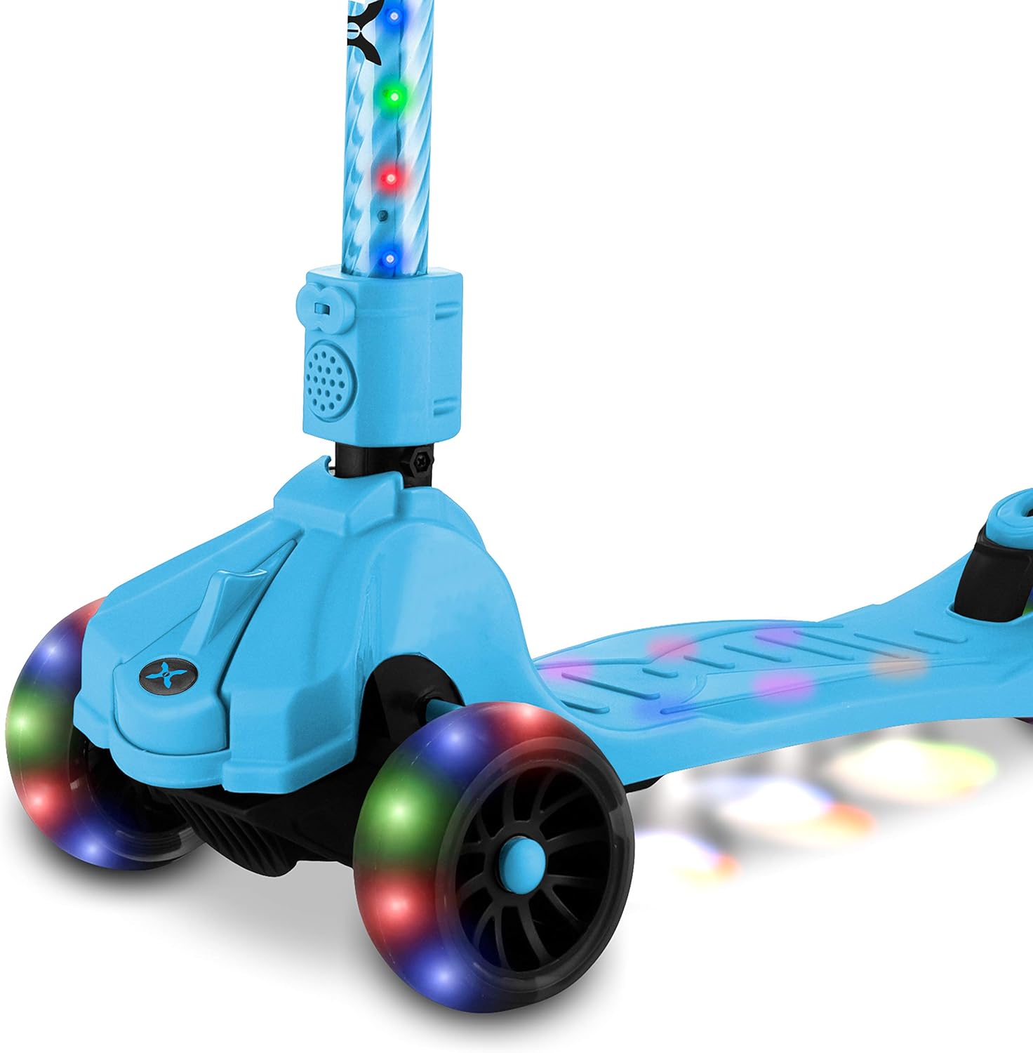 Hover-1 Ziggy Folding Kick Scooter for Kids (5+ Year Old) | Features Lean-to-Turn Axle, Solid PU Tires & Slim-Design, 110 LB Max Load Capacity, Safe Pack of 2