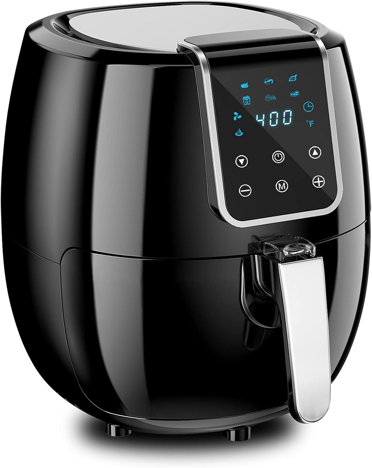 Air Fryer, 7.0QT Electric Hot Air Fryers Oven Cooker, One Digital Touch Screen with 6 Cooking Presets, Easy to Clean Basket and Non Stick Frying Pot, 100℉ to 400℉,1800W Pack of 2
