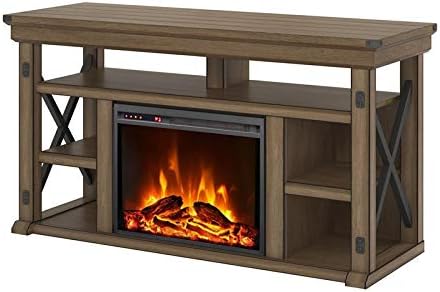 Beaumont Lane Wildwood Electric Fireplace Heater TV Stand Console up to 60