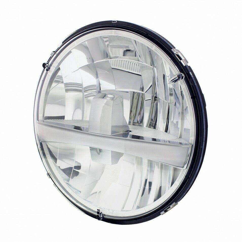 United Pacific 31459 White 7x22 High Power Headlight with LED Single Function Light Bar