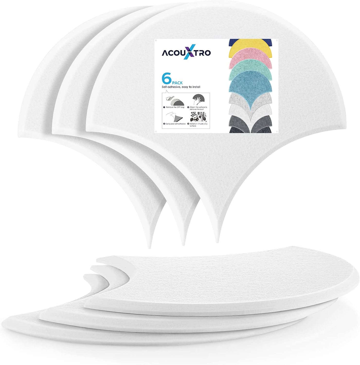 6 Pack Soundproof Wall Panels, 12