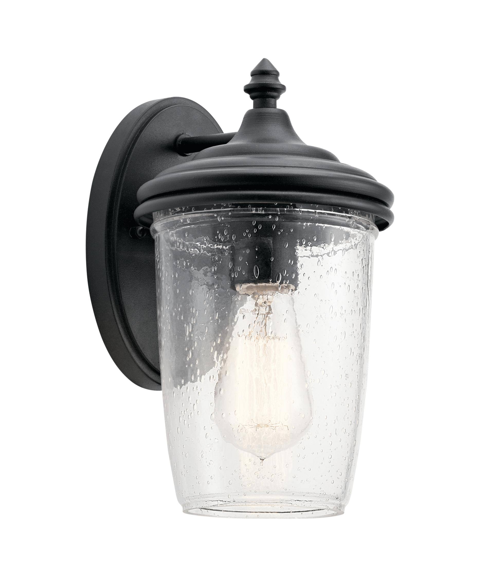 Kichler Yorke Outdoor Wall Light, Black 49820BKT