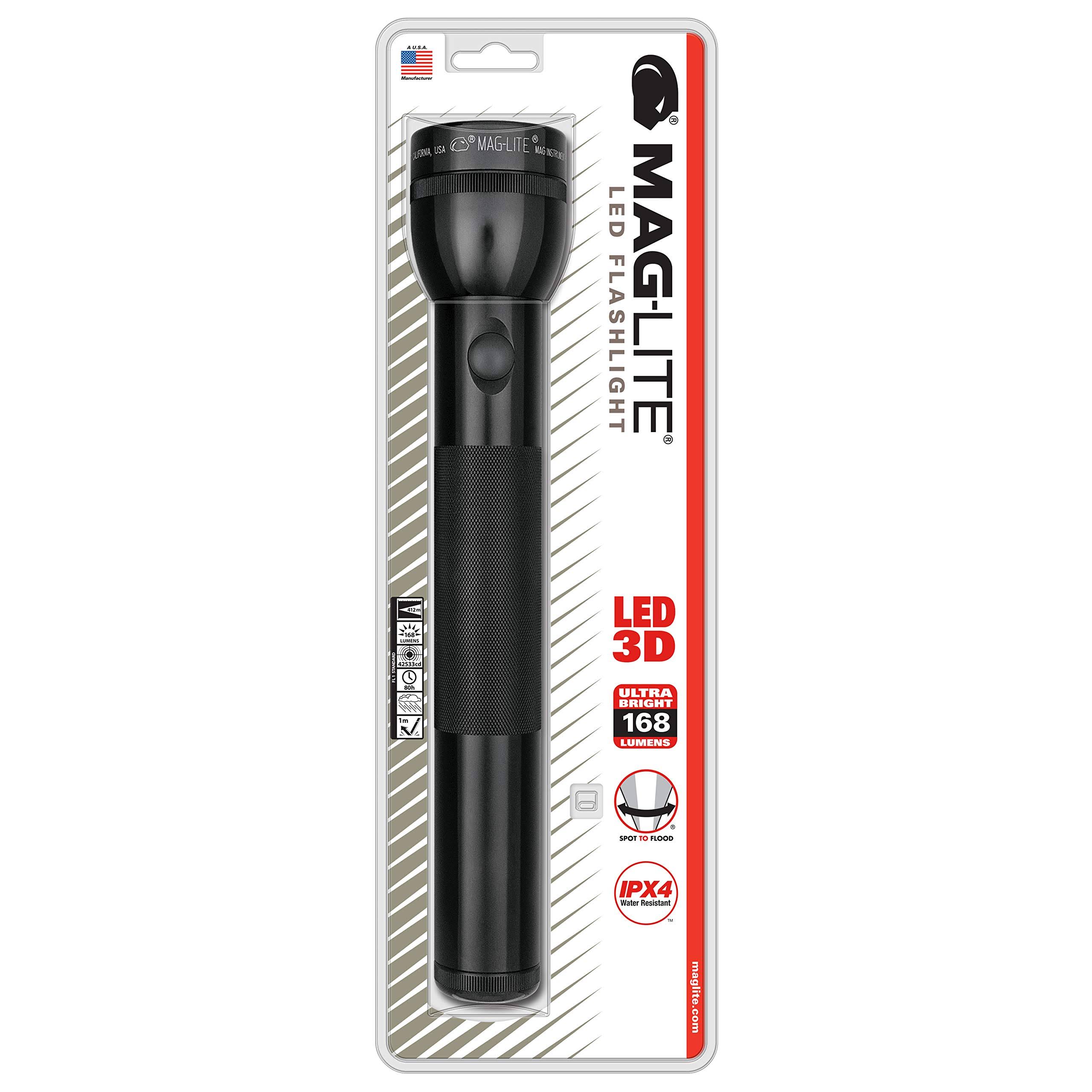 Maglite LED 3-Cell D Flashlight Black