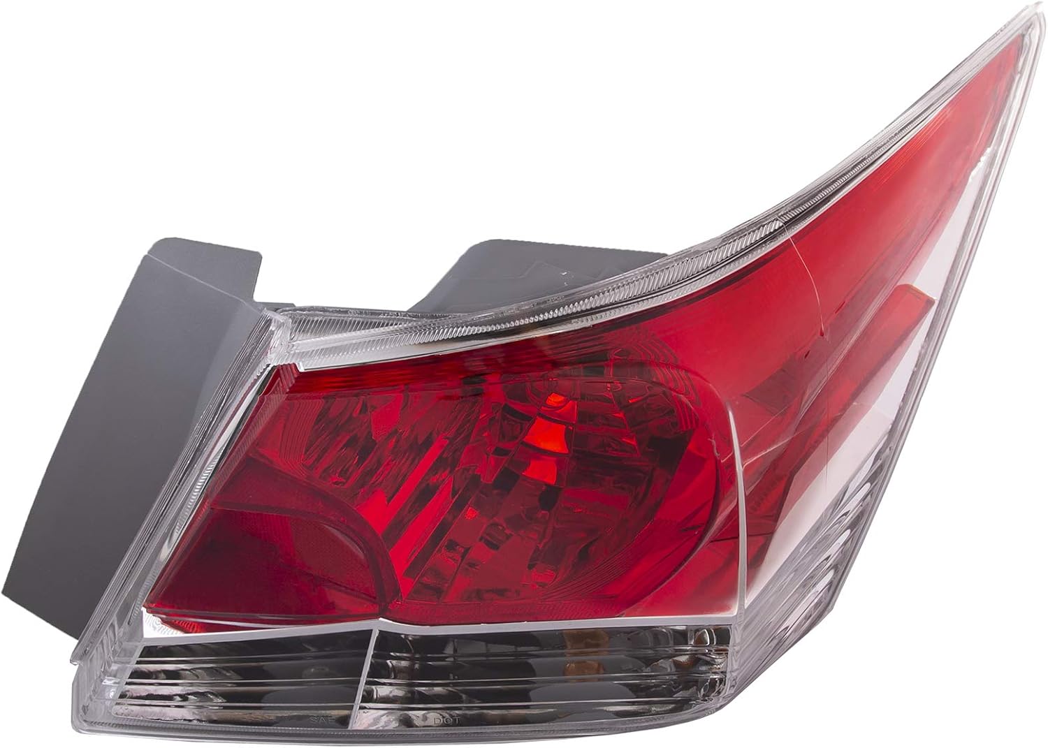 HEADLIGHTSDEPOT Tail Light Compatible with Honda Accord 2008-2012 4 Door Sedan Includes Right Passenger Side Tail Light
