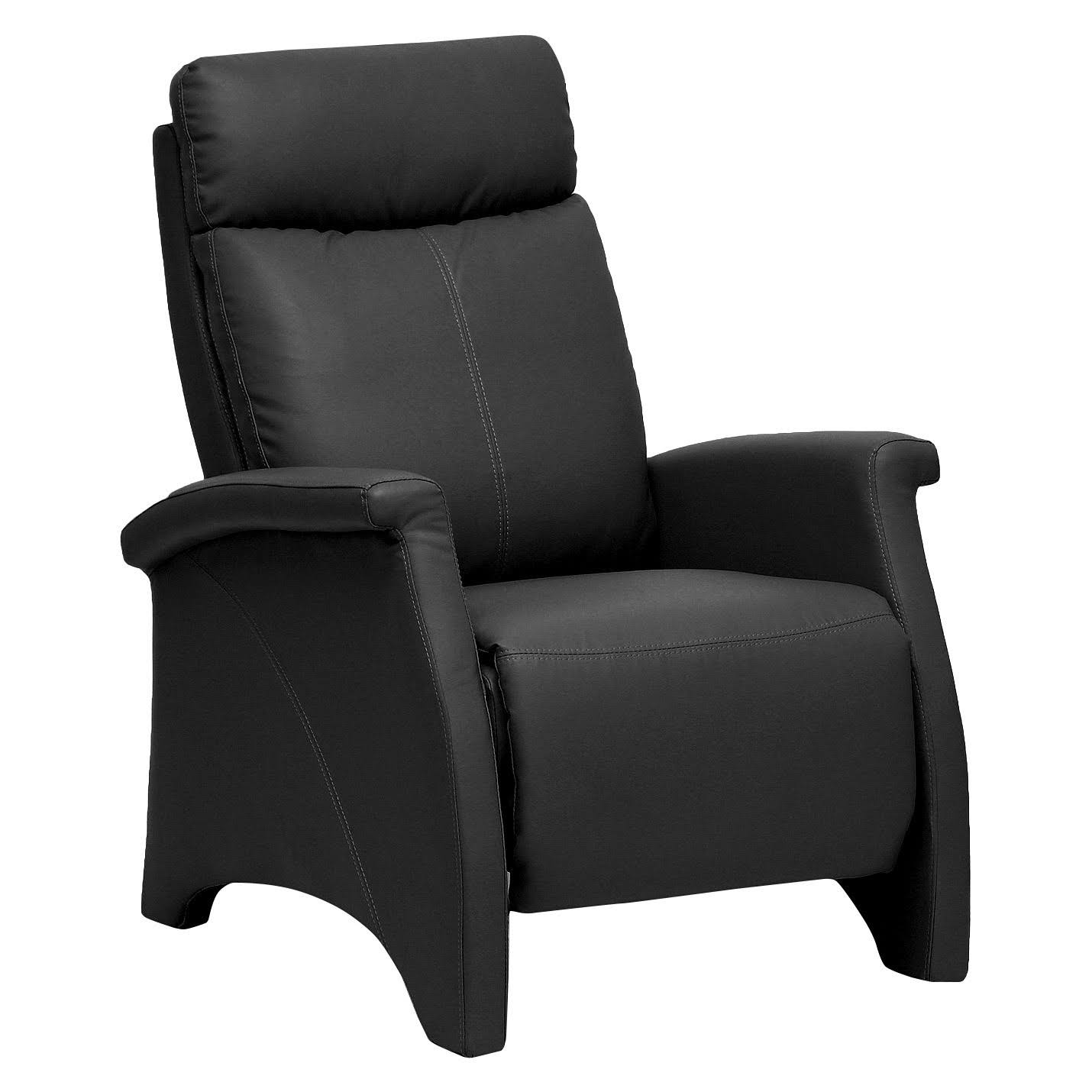 Sequim Modern Recliner Club Chair, Black
