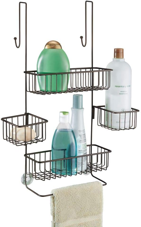 iDesign Metalo Over-the-Door Hanging Shower Organizer - 22.7