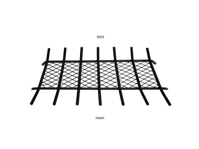 Heavy Duty Fireplace Grate 36 in 1/2 in 7-Bar Solid Steel Rods Black Fireplaces