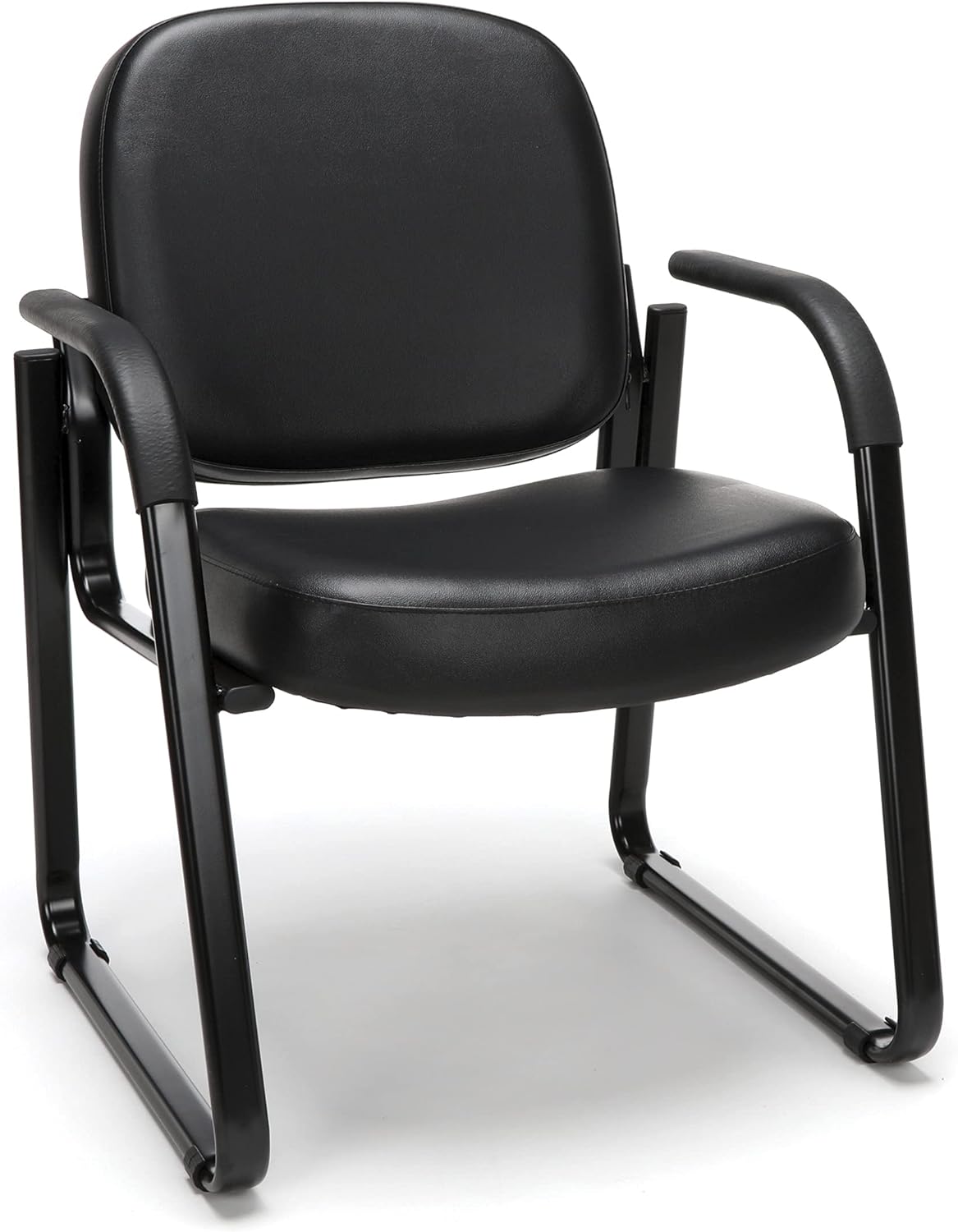 OFM 403-VAM Guest and Reception Chair with Arms, Black